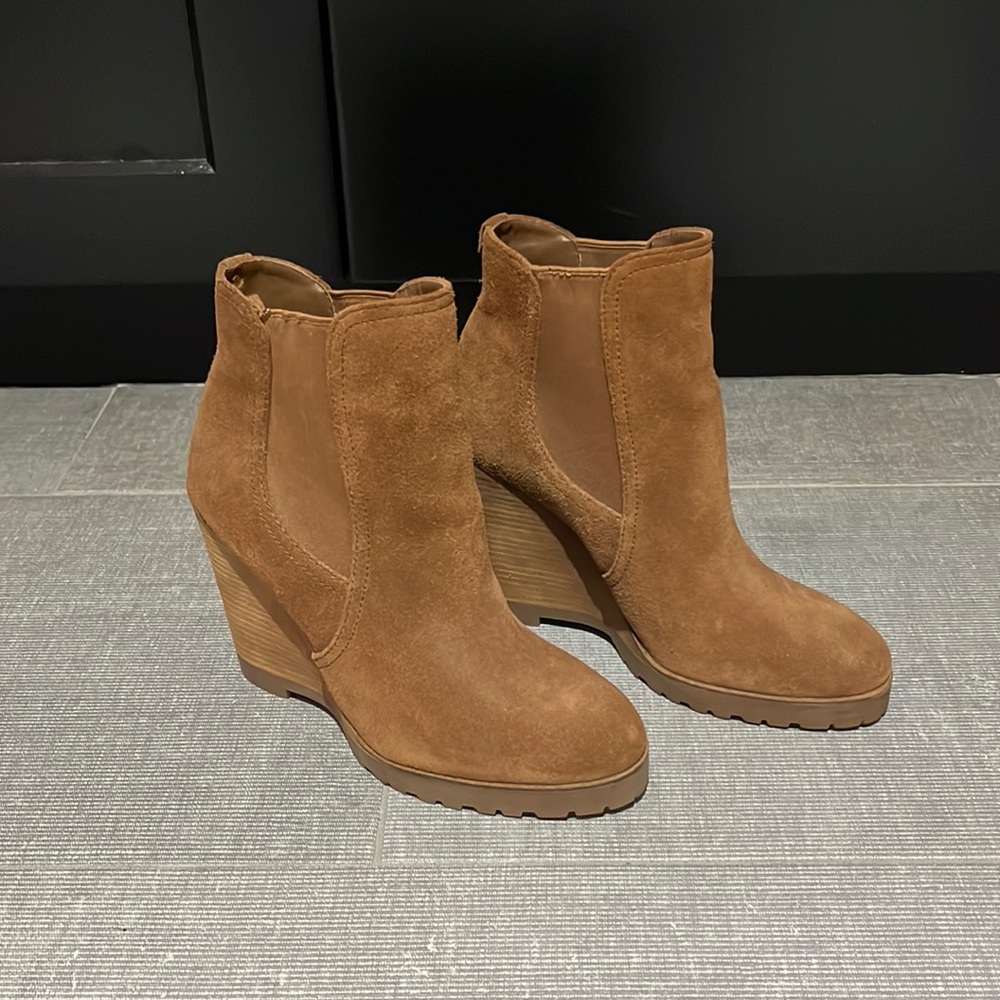 Michael Kors Suede Wedge Boots